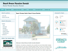 Tablet Screenshot of beachbreezevacationrentals.com